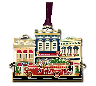 Beacon Designs Main Street Firetruck Ornament