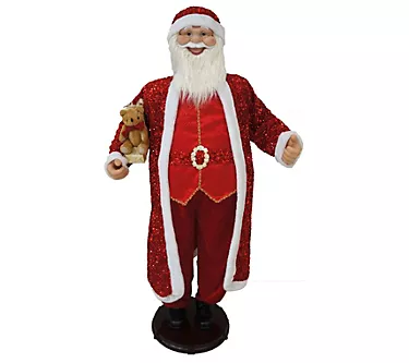 Christmas Time 58-In. Dancing Santa in Red Sequ in Suit 1 372333-christmas-time-58-in-dancing-santa-in-red-sequ-in-suit-1.webp
