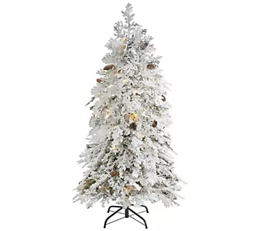 Nearly Natural 5-ft Montana Down Swept Spruce Christmas Tree
