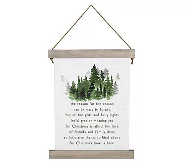 Sincere Surroundings 27.5" Reason For Season, Hanging Canvas