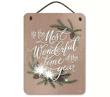 Courtside Market Most Wonderful Time 12x16 Hanging Sign 1 372461-courtside-market-most-wonderful-time-12×16-hanging-sign-1.webp