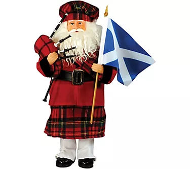 15" Scottish Santa by Santa's Workshop