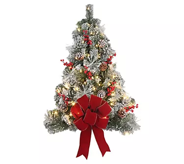 Haute Decor 28" Frosted Christmas Wall Tree