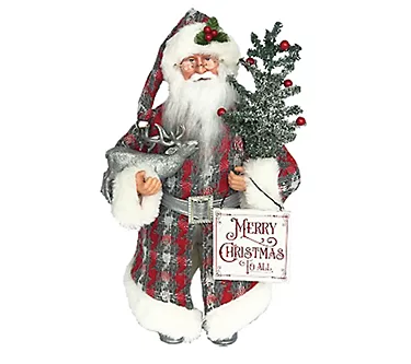 Santa's Workshop 16" Merry Xmas to All Claus