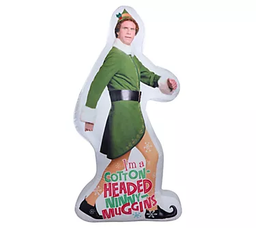 Gemmy Elf Airblown Strolling Buddy Blow-Up