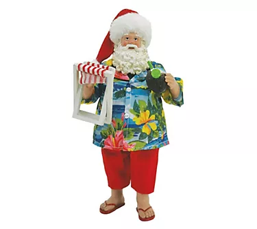Santa's Workshop 10.5" Beach Santa and Chair 1 372550-santa-s-workshop-10-5-beach-santa-and-chair-1.webp