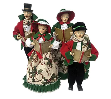 Santa's Workshop Set of (4) 36" Holly Carolers