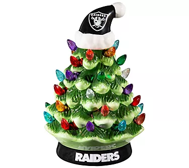 Evergreen NFL 8" LED Ceramic Christmas Tree