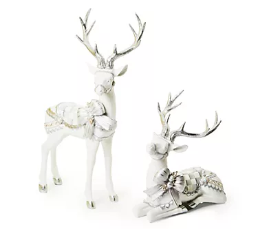 MacKenzie- Childs Set of 2 Crystal Palace Deer