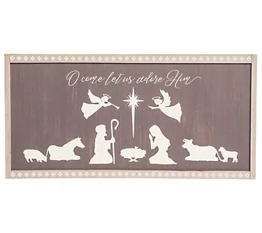 Nativity Scene Wall Decor by Valerie