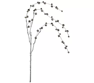 Northlight 41" Silver Hanging Jingle Bell Artificial Spray