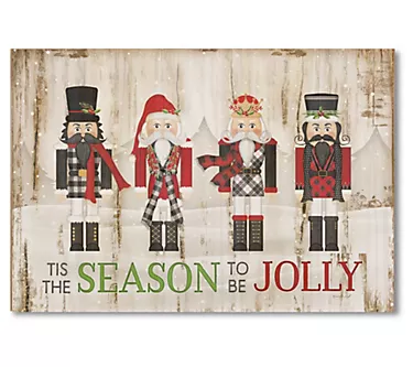 Courtside Market Tis The Season To Be Jolly 12x17.5 Wood Sign