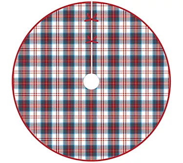 54" Morris Plaid Tree Skirt by Valerie