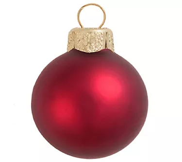 Whitehurst 28-Pc Set of 2" Glass Ornaments, Mat te Finish
