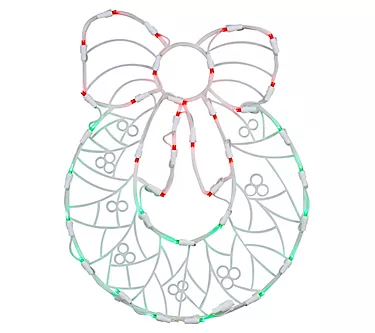 Vickerman 17" Wreath Wire Silhouette with 35 LED Lights