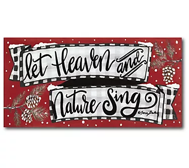 Courtside Market Let Heaven and nature sing 12x 24 Canvas