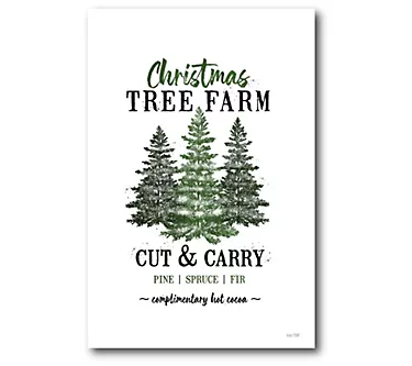 Courtside Market At the Tree Farm 12x18 Canvas