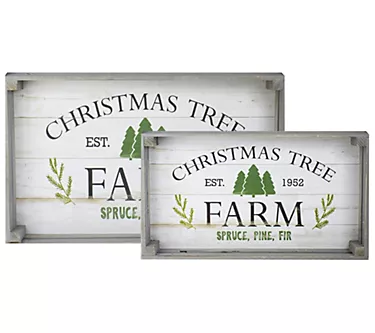 Northlight 2 Farm Fresh Trees Wooden Tray Hanging Signs 1 373027-northlight-2-farm-fresh-trees-wooden-tray-hanging-signs-1.webp