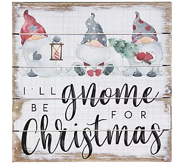 Gnome for Christmas Pallet Petite by Sincere Surroundings