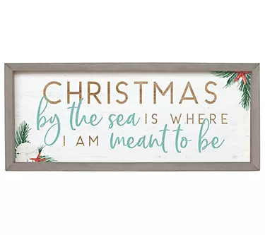 Sincere Surroundings 24" Christmas By The Sea F armhouse Frame