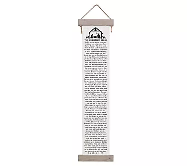 Sincere Surroundings Christmas Story Long Hangi ng Canvas