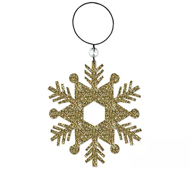Sunset Vista Designs s/4 Gold Snowflake Ornament