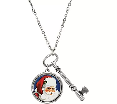 Santa's Magic Key with Colorized Washington Quarter