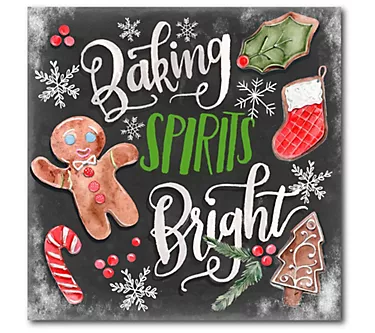 Courtside Market Baking Spirits Bright I 16x16 Canvas