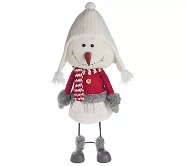 Gallerie II Bobble Xmas Snowgirl Tall Figurine