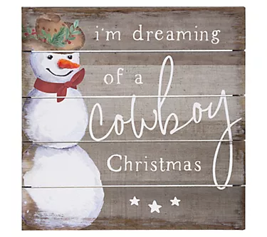 Cowboy Christmas Pallet Petite by Sincere Surro undings