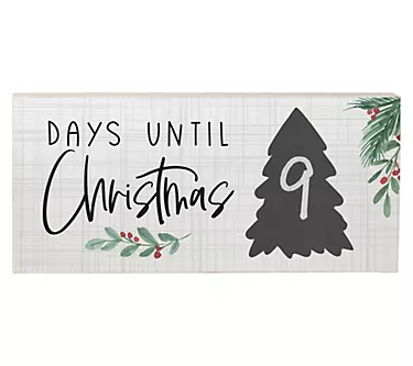 Days Until Christmas Chalk Talk By Sincere Surroundings