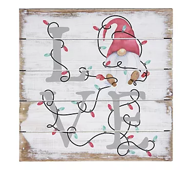 "Love Gnome Lights" Pallet Petite By Sincere Surroundings