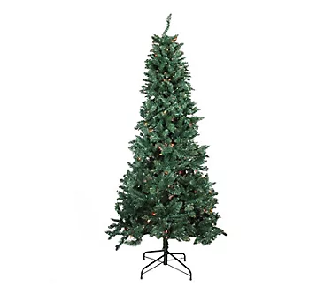 373315-northlight-9-green-slim-pine-christmas-tree-multi-lights-1.webp