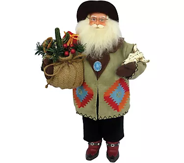 18" Southwestern Santa by Santa's Workshop