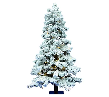 6' x 33" Flocked Spruce Tree Dura-Lit by Vickerman 1 373391-6-x-33-flocked-spruce-tree-dura-lit-by-vickerman-1.webp