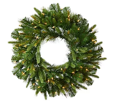 30" Cashmere Wreath LED by Vickerman