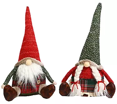 Santa's Workshop Inc.9" Country Gnomes, Set of
