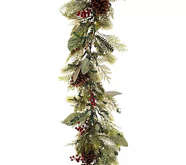 Village Lighting 9' Prelit LED Garland - WinterFrost 1 373462-village-lighting-9-prelit-led-garland-winterfrost-1.webp