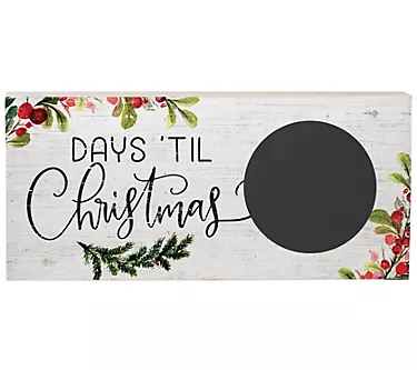 Days Until Christmas Chalk Talk by Sincere Surroundings