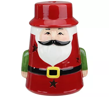 Northlight 7.25 Red Ceramic Santa Gnome Tealight Holder