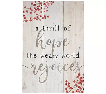 Thrill Of Hope Rustic Pallet By Sincere Surroundings