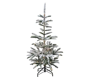 373631-northlight-9-lit-green-flocked-nordmann-fir-ch-ristmas-tree-1.webp