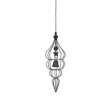 Young's Set of (2) Wire Ornament with Cast-Iron Bell Center