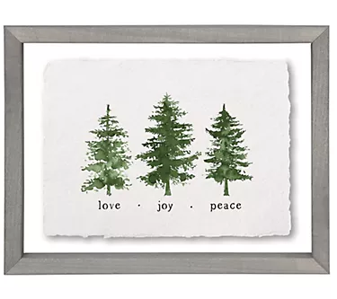 Sincere Surroundings 14" Love Joy Trees Floatin g Frame Art