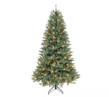 Puleo 7.5' Pre-Lit Monterey Spruce Tree, 500 Warm White