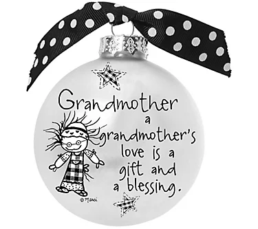"A Grandmother's Love" Glass Ornament Inspiredby Marci