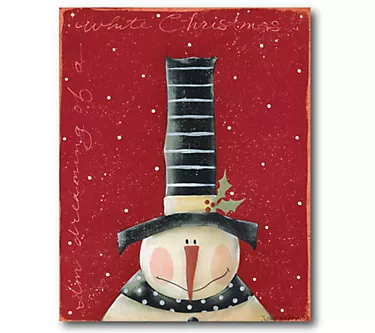 Courtside Market White Christmas 16x20 Canvas