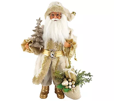 15" Golden Splendor Claus by Santa's Workshop