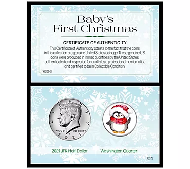 374034-baby-s-first-christmas-jfk-2021-and-colorized-quarter-penguin-1.webp