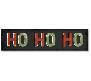 Courtside Market Hohoho 6x24 Wooden Panel